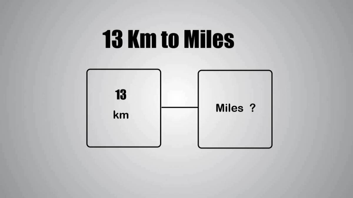 13Km to Miles [13 Kilometers to Miles]