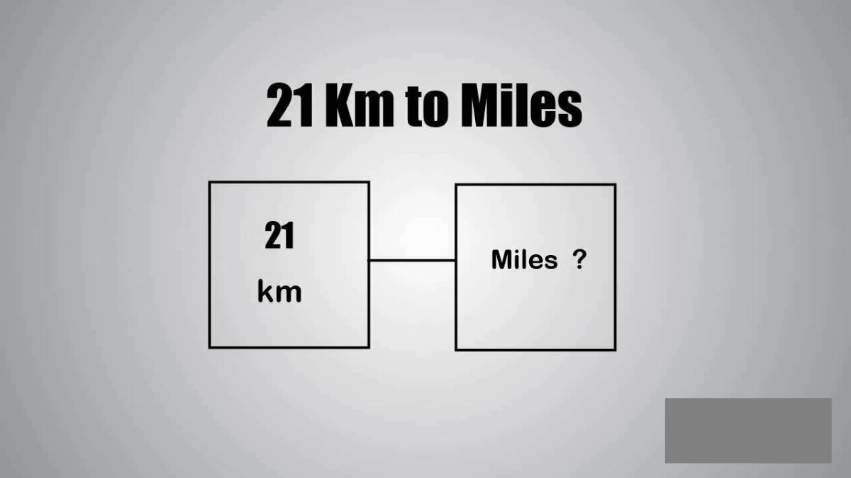 21km To Miles [21 Kilometers to Miles]