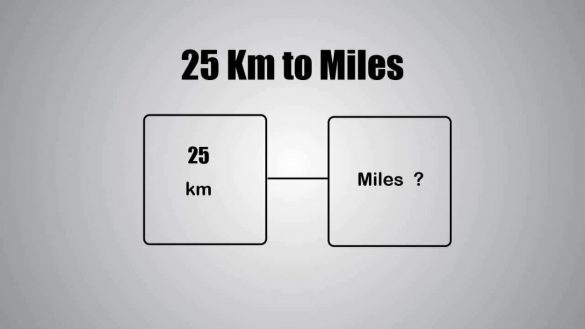 25km To Miles [25 Kilometers To Miles]