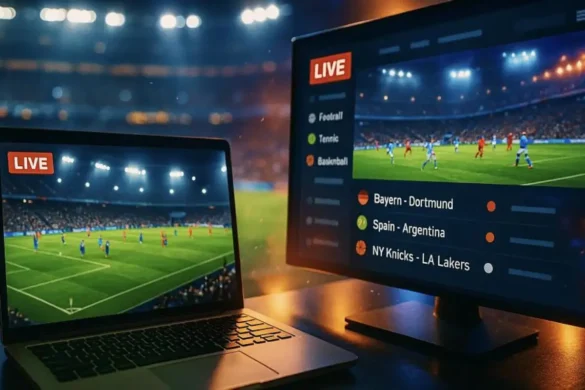 Sports fan using a mobile sports betting platform during a live event